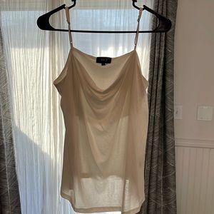 Vici medium cowl neck tank top double layers with adjustable straps